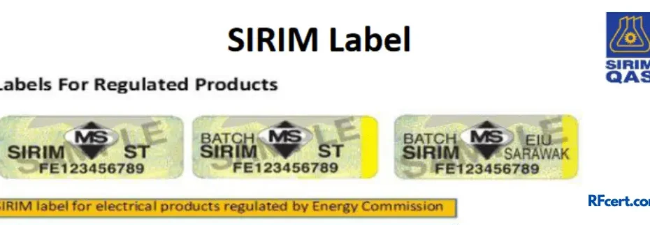 sirim certification label